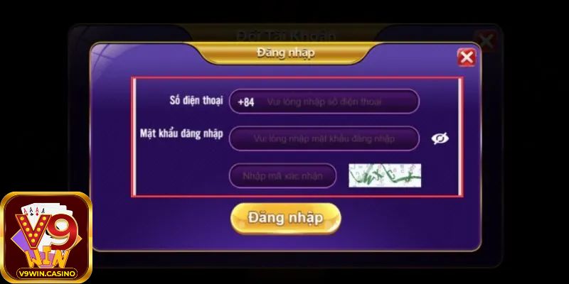 Hướng dẫn đăng nhập V9Win bài bản