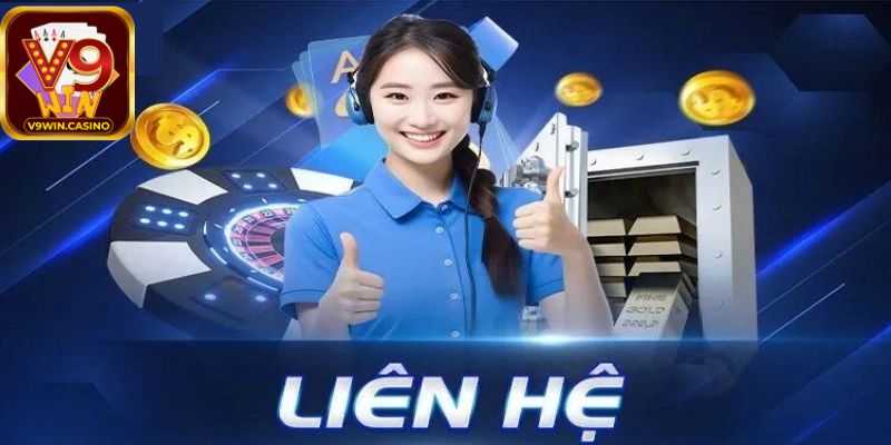 Liên hệ V9Win qua hệ thống bong bóng chat