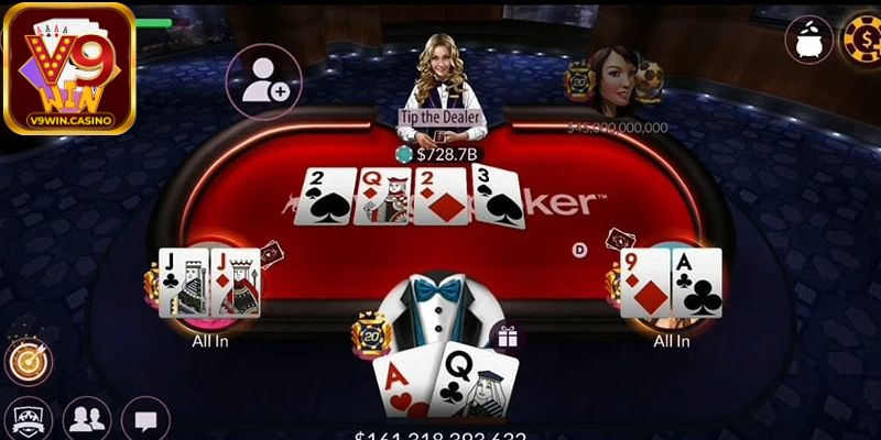 Nhuần nhuyễn lý thuyết Poker V9Win